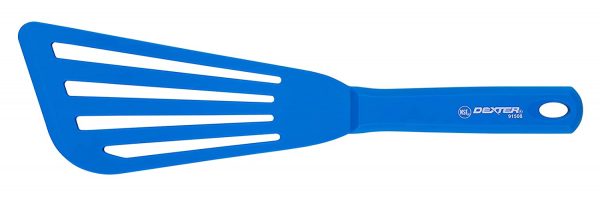 Dexter-Russell (91508) 11" Silicone Fish Turner with Cool Blue - High Heat Handle - Image 2