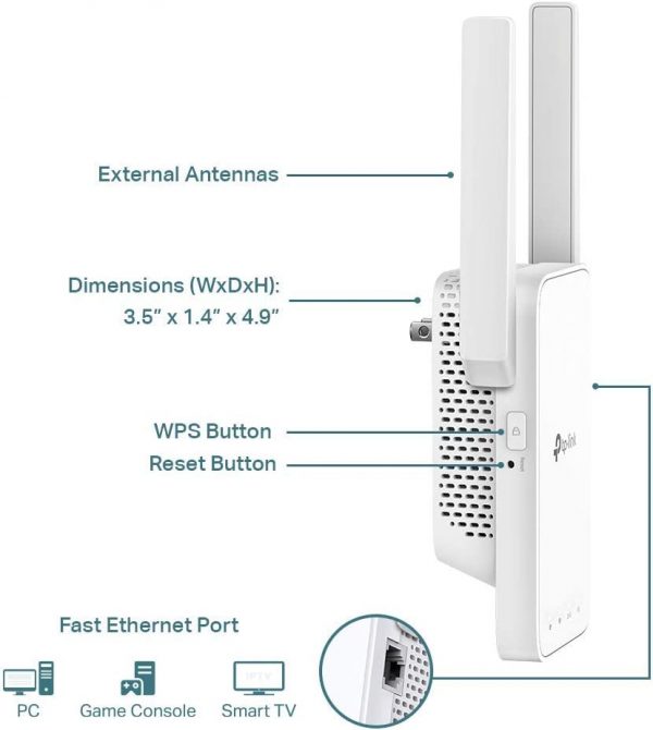 TP-Link AC1200 WiFi Extender(RE315), Covers Up to 1500 Sq.ft and 25 Devices - Image 3