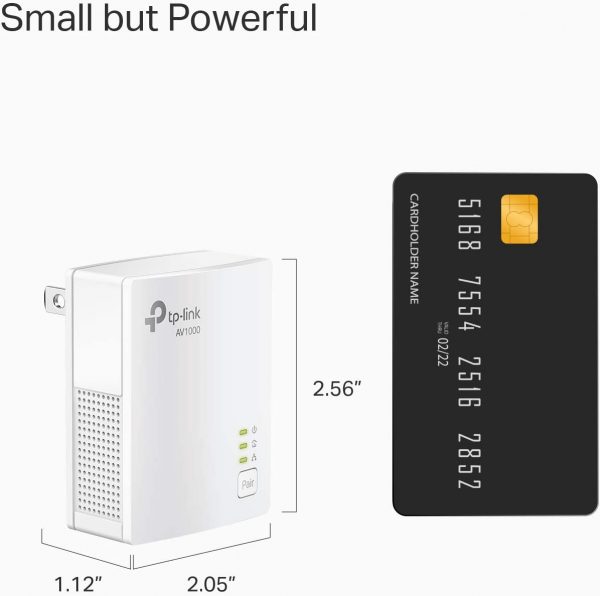 TP-Link Powerline Ethernet Adapter Starter Kit - AV1000 Gigabit Port - Image 4