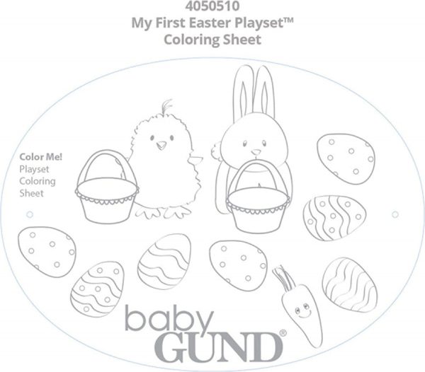 GUND Baby My 1st Easter Basket Plush Playset, 5 Pieces, 6" - Image 2