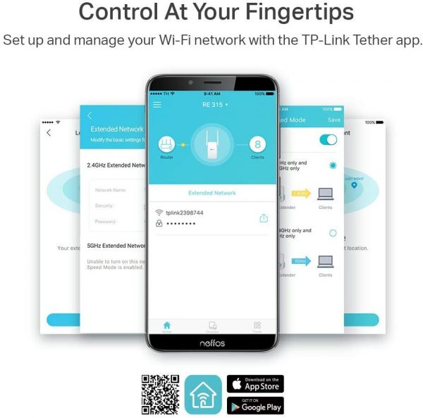TP-Link AC1200 WiFi Extender(RE315), Covers Up to 1500 Sq.ft and 25 Devices - Image 2