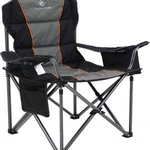 ALPHA CAMP Oversized Camping Folding Chair Heavy Duty