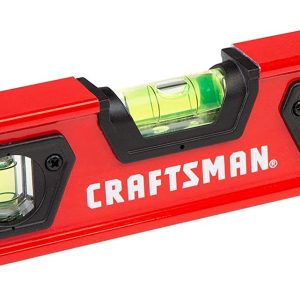 CRAFTSMAN Torpedo Level, 9 Inch, With Shock Absorbing End Caps