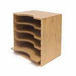 Lipper Bamboo File Organizer with 4 Dividers