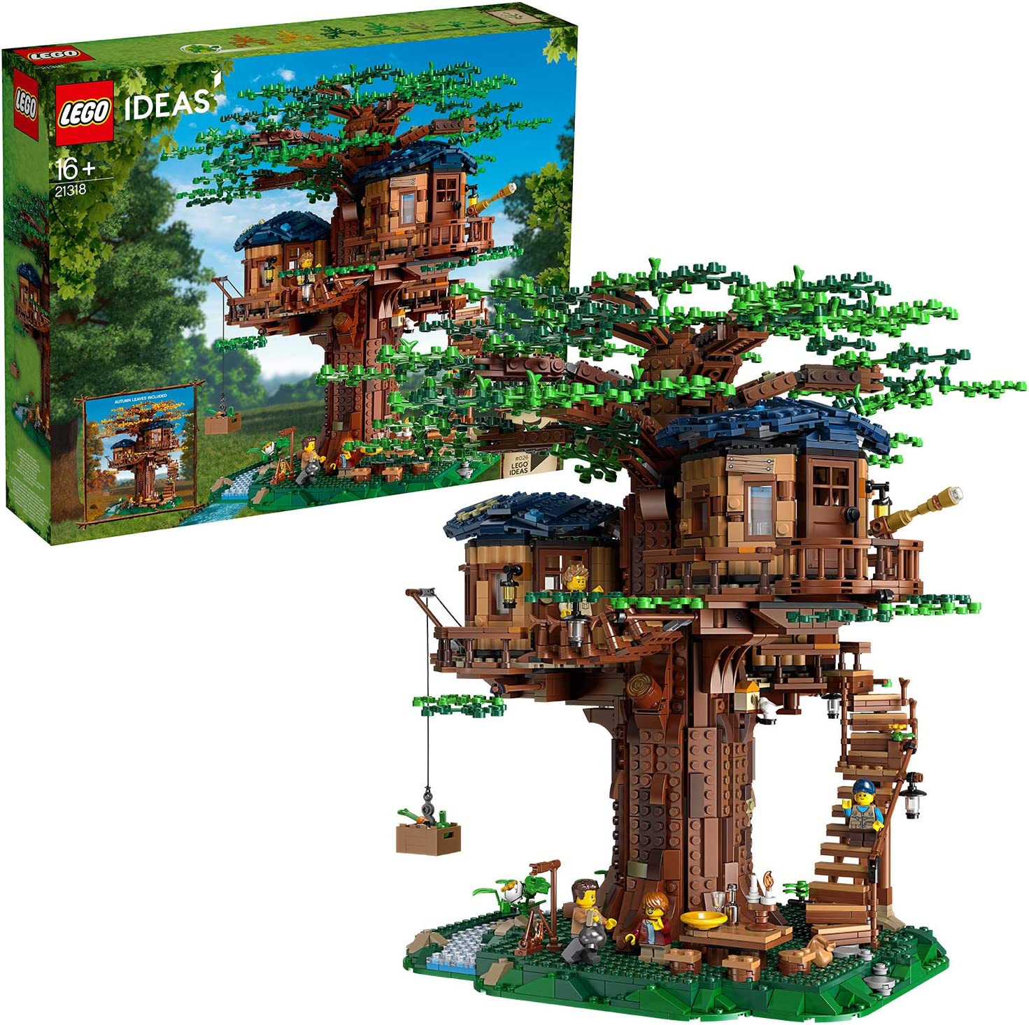 LEGO Ideas Tree House 21318 Build and Display (3036 Pieces)  Toys & Games