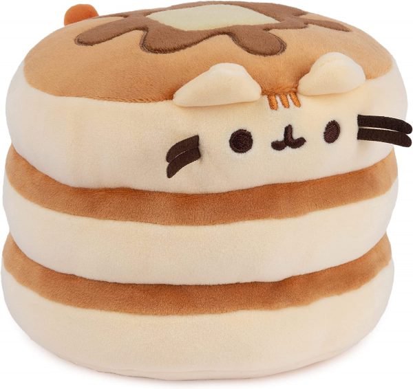 GUND Pusheen The Cat Pancake Squisheen Plush, Squishy Toy Stuffed Animal for Ages 8 and Up, Brown, 6” - Image 4