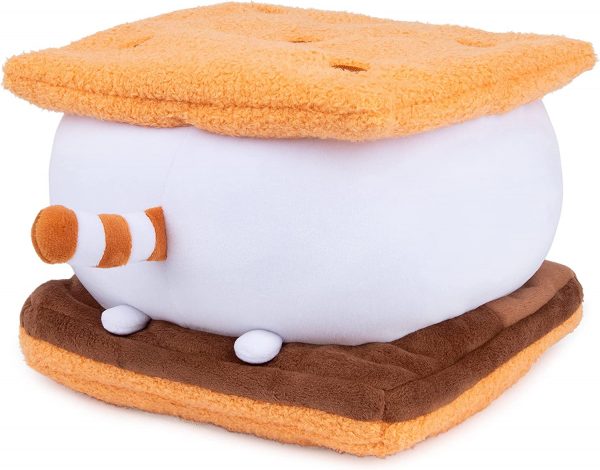 GUND Pusheen S’Mores Squisheen Plush, Stuffed Animal for Ages 8 and Up, Brown/White, 12” - Image 2