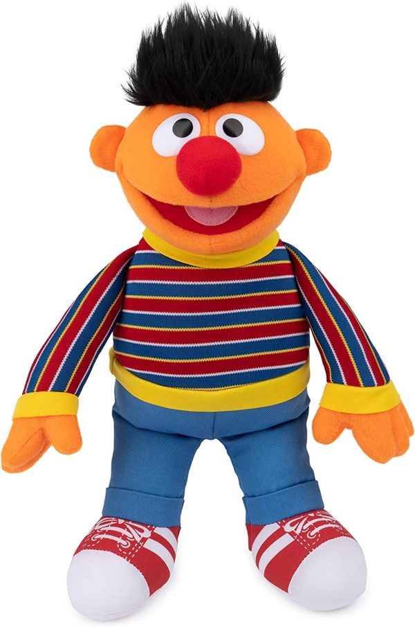 GUND Sesame Street Official Ernie Muppet Plush, Premium Plush Toy for Ages 1 & Up, Yellow, 13.5” - Image 7