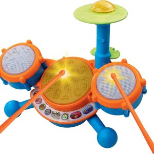 VTech KidiBeats Kids Drum Set, Orange  Toys & Games