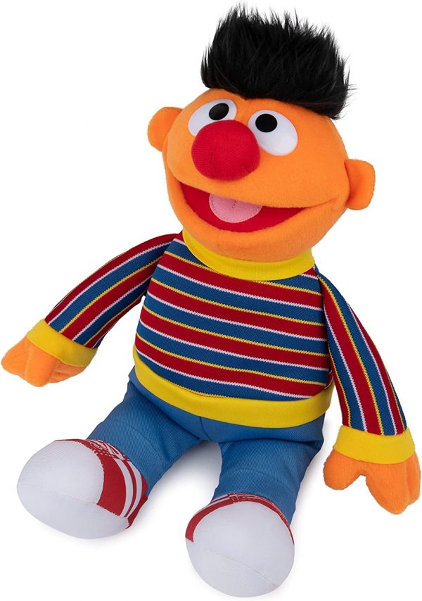 GUND Sesame Street Official Ernie Muppet Plush, Premium Plush Toy for Ages 1 & Up, Yellow, 13.5” - Image 4