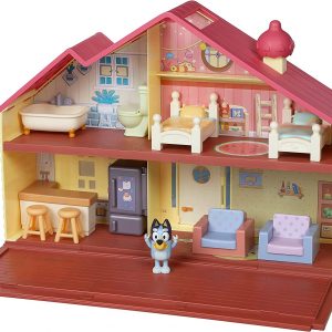 Bluey Family Home Playset with 2.5″ poseable Figure  Toys & Games