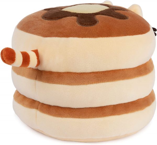 GUND Pusheen The Cat Pancake Squisheen Plush, Squishy Toy Stuffed Animal for Ages 8 and Up, Brown, 6” - Image 2