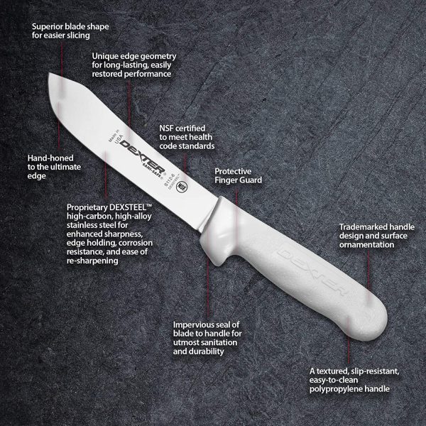 Dexter-Russell 6" Butcher Knife, S112-6PCP, SANI-SAFE series - Image 3