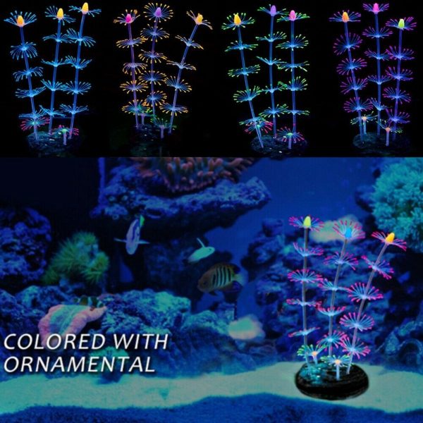 Fluorescent Aquarium Coral Plant Decoration Water Aquatic Fish Tank Pet